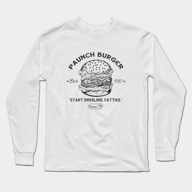 Parks and Rec - Paunch Burger Long Sleeve T-Shirt by karutees